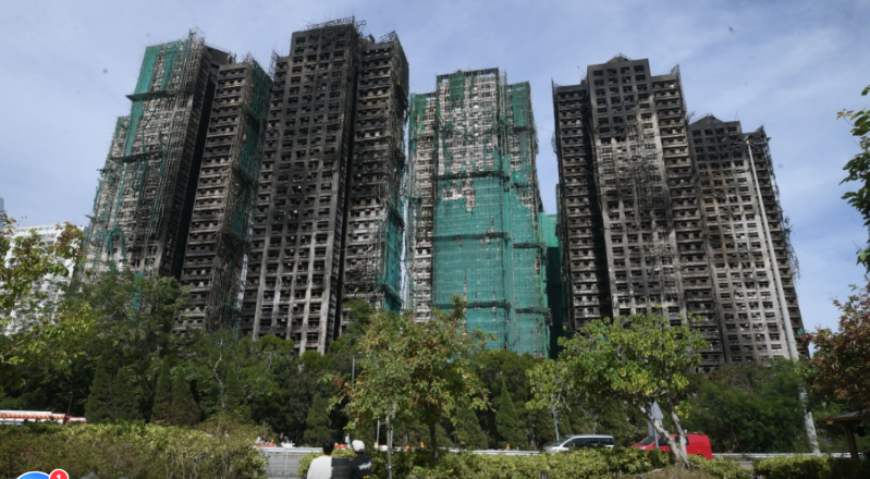 大埔宏福苑五級大火焚燒逾43小時。