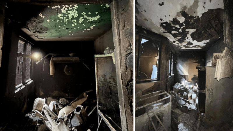 單位成焦黑廢墟