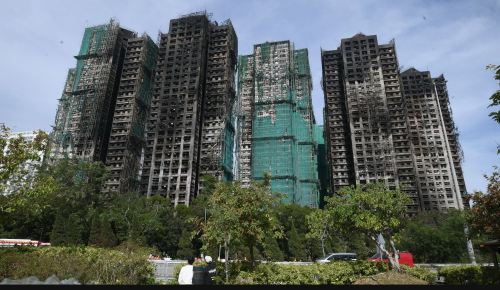 大埔宏福苑五級大火焚燒逾43小時。