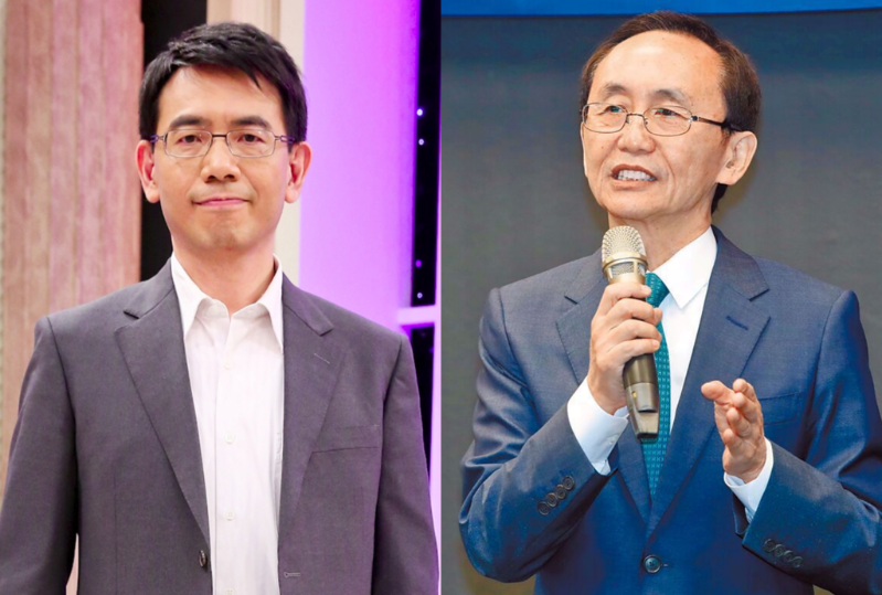 劉寶傑(左)打臉在野獨裁說，稱跑新聞30幾年沒聽過，吳子嘉(右)揶揄稱可申請專利。（合成圖／羅永銘攝、資料照）