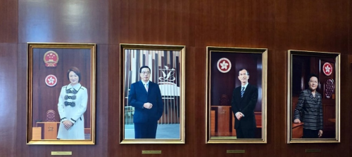 李慧瓊畫像登陸立法會“綠地毯