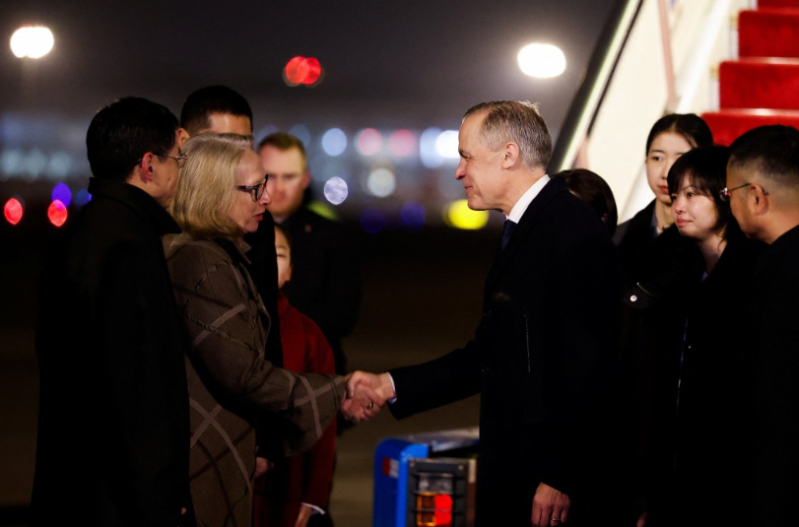 加拿大總理卡尼抵達(dá)北京。 路透社