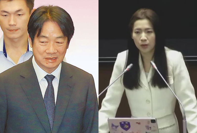 賴清德(左)曾說到立院報告是總統(tǒng)義務，如今卻拒赴國會，徐巧芯(右)直批賴皮。（合成圖／資料照、取自國會頻道）